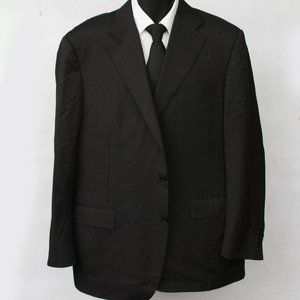 Canali Charcoal Gray Wool Two Button Dual Vent Sport Coat Blazer Mens Size 32 R